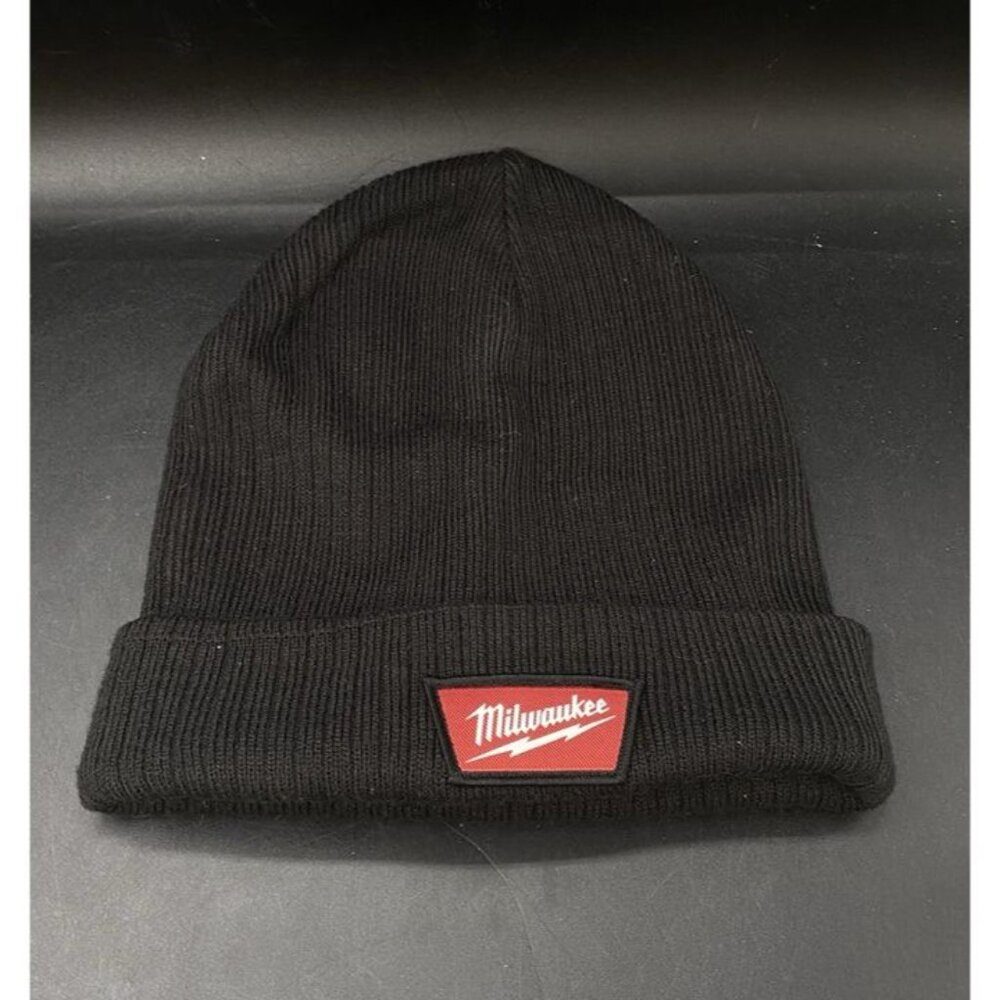 Milwaukee Black Rib-Knit Cuffed Beanie Cap M750